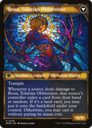 Rona, Herald of Invasion // Rona, Tolarian Obliterator (MOM-295) - March of the Machine: (Showcase) Foil