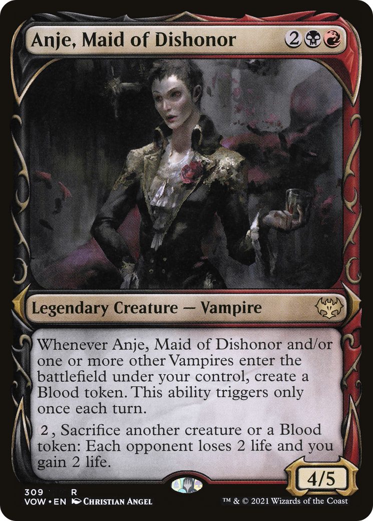 Anje, Maid of Dishonor (VOW-309) - Innistrad: Crimson Vow: (Showcase)