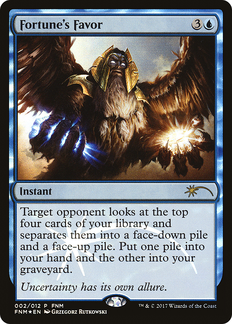 Fortune's Favor (FNM-002) - Friday Night Magic 2017 Foil
