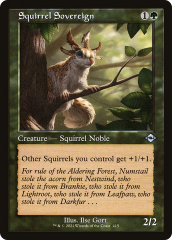 Squirrel Sovereign (MH2-415) - Modern Horizons 2 Etched Foil