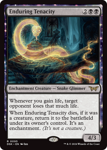 Enduring Tenacity (DSK-095) - Duskmourn: House of Horror: (enchantment)