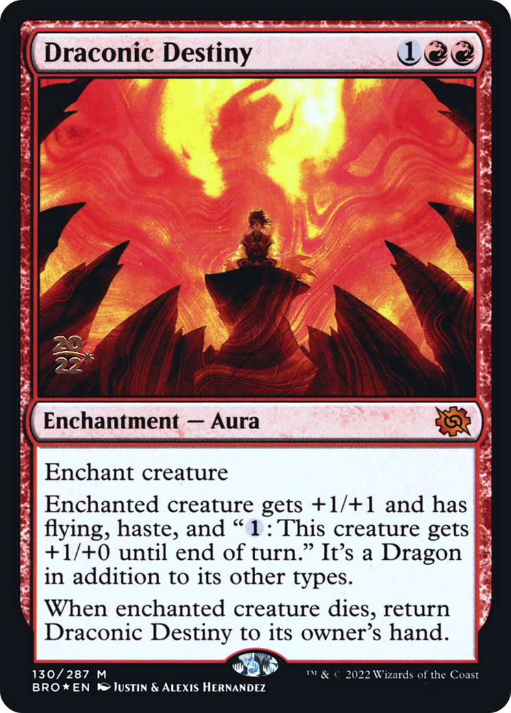 Draconic Destiny (PRE-130S) - The Brothers' War Promos Foil