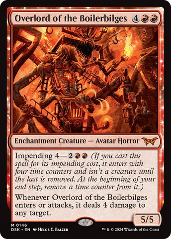 Overlord of the Boilerbilges (DSK-146) - Duskmourn: House of Horror: (enchantment)