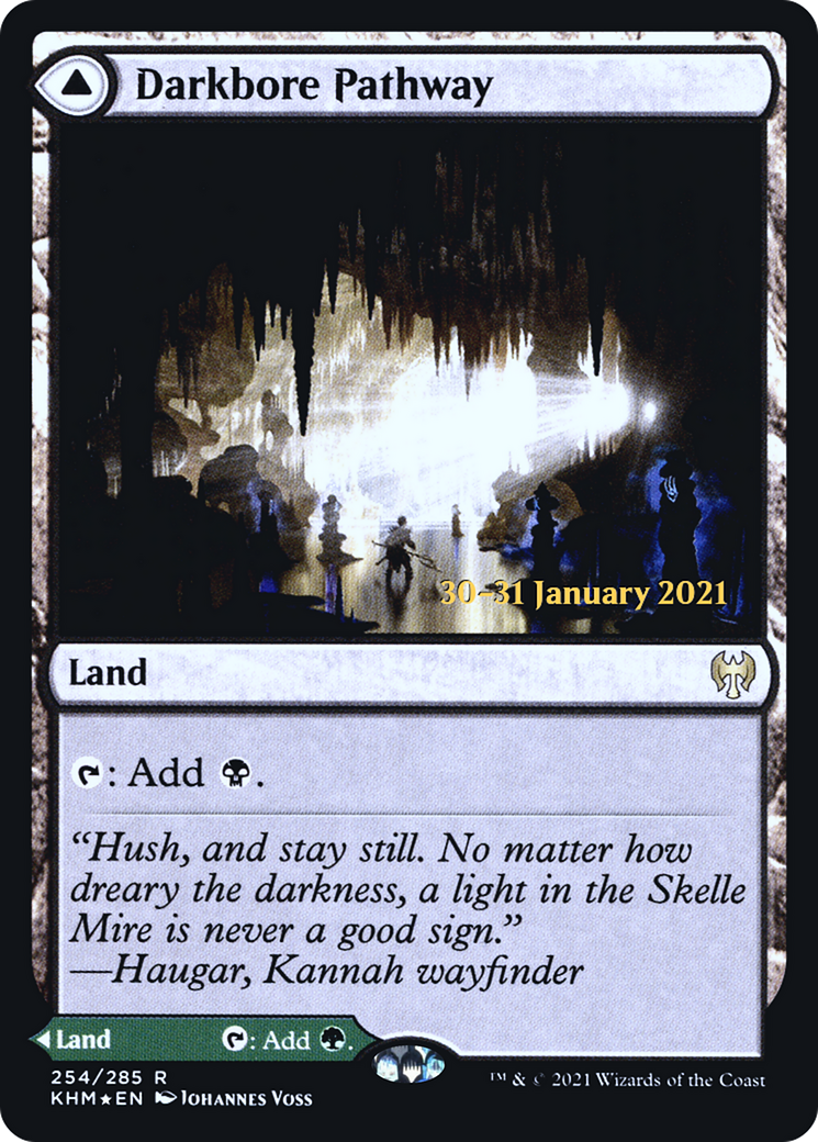 Darkbore Pathway // Slitherbore Pathway (PRE-254) - Kaldheim Promos Foil