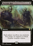 Necrotic Hex (CMR-649) - Commander Legends: (Extended Art) Foil