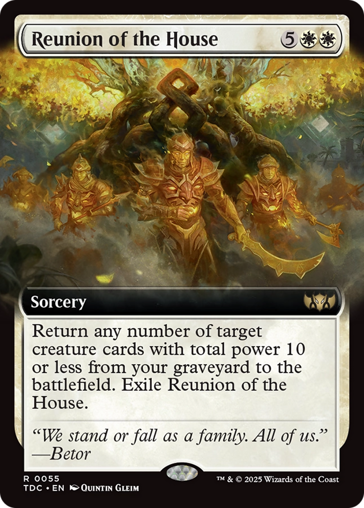 Reunion of the House (TDC-055) - Commander: Tarkir: Dragonstorm: (Extended Art)