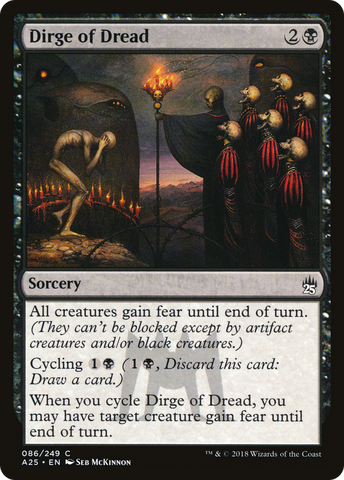 Dirge of Dread (A25-086) - Masters 25 Foil