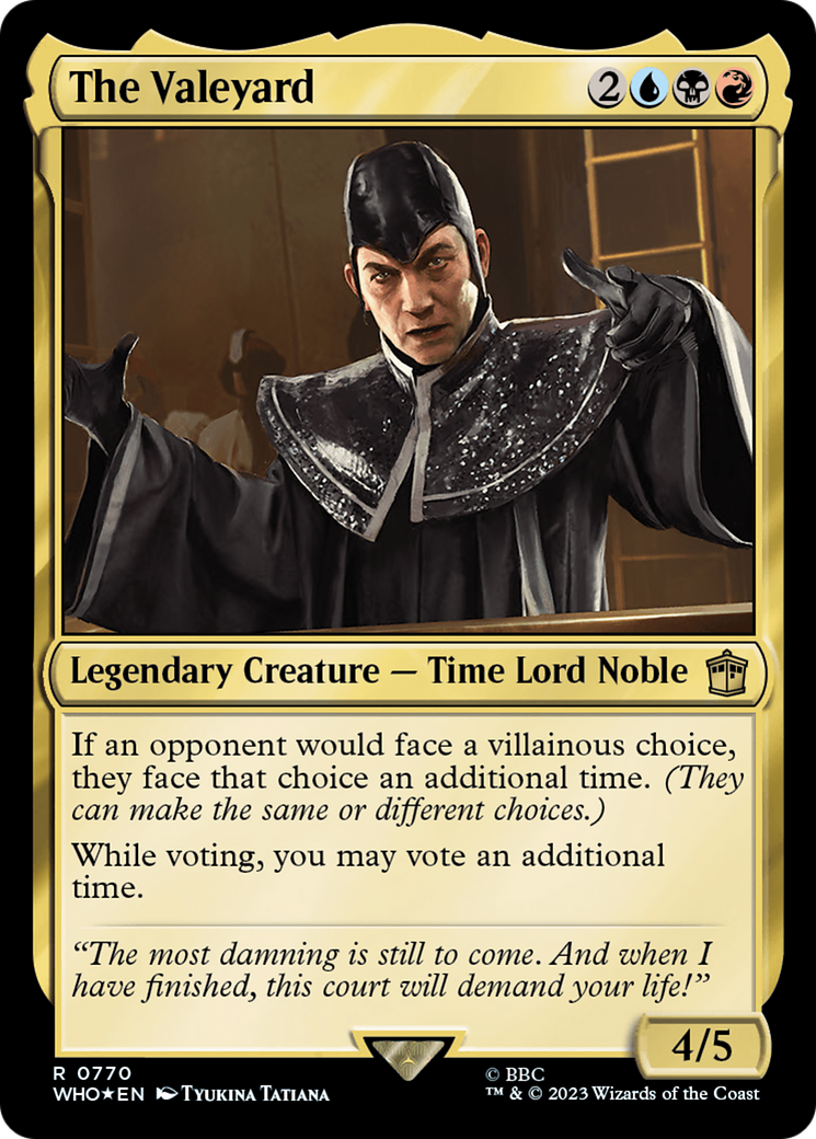 The Valeyard (WHO-770) - Doctor Who Foil