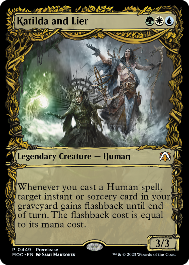 Katilda and Lier (PRE-449) - March of the Machine Commander: (Showcase) Foil