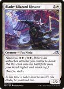 Blade-Blizzard Kitsune (NEO-005) - Kamigawa: Neon Dynasty Foil