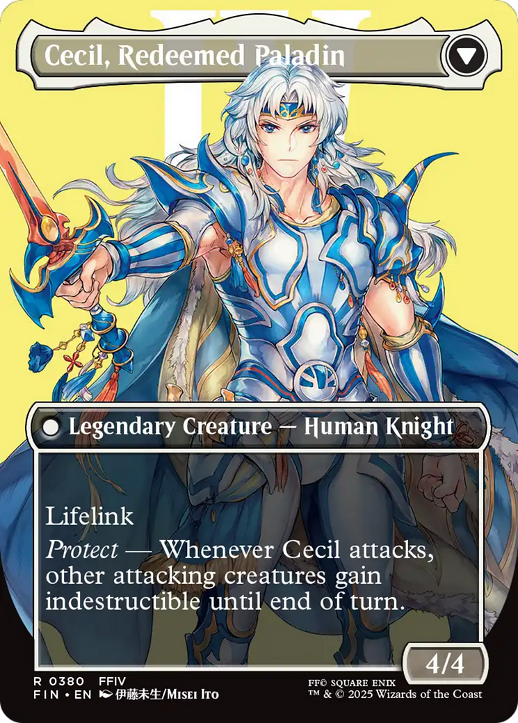 Cecil, Dark Knight (Borderless) (FIN-380) - FINAL FANTASY (Borderless)