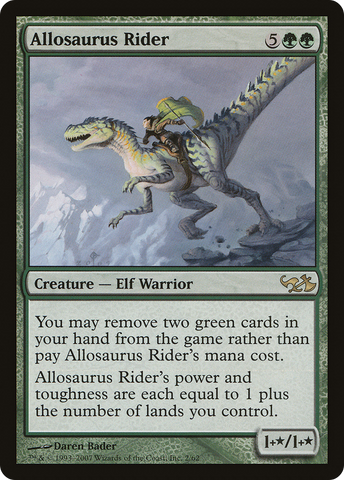Allosaurus Rider (EVG-002) - Duel Decks: Elves vs. Goblins