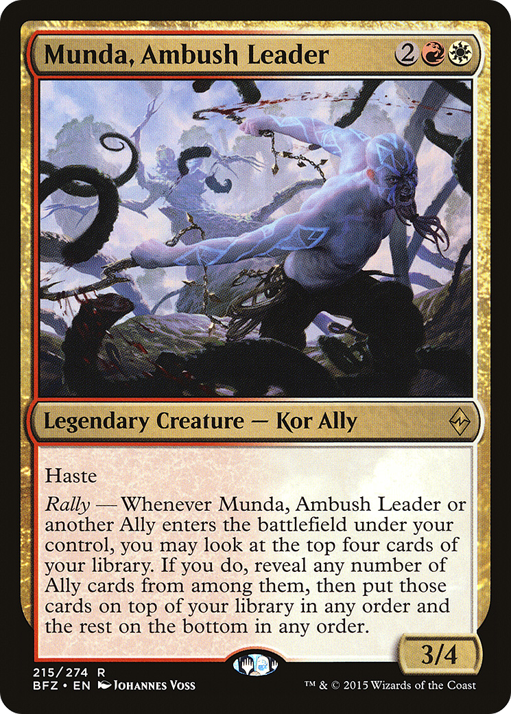 Munda, Ambush Leader (BFZ-215) - Battle for Zendikar Foil