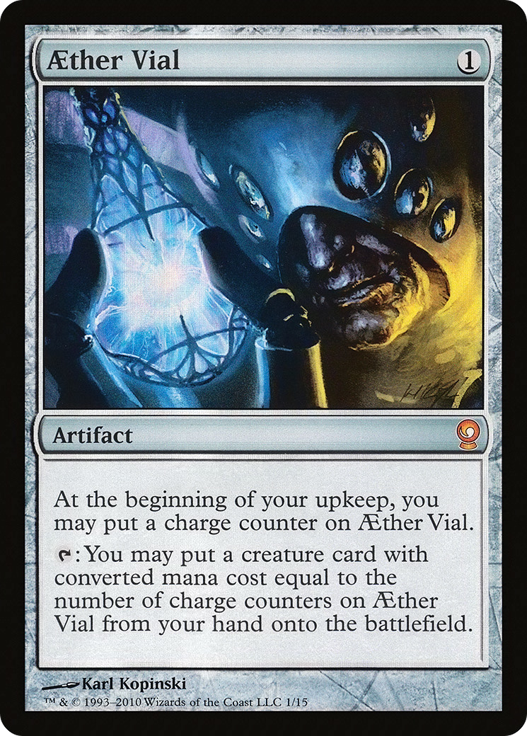 Aether Vial (V10-) - From the Vault: Relics Foil