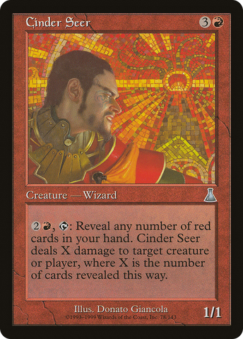 Cinder Seer (UDS-078) - Urza's Destiny Foil