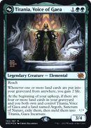 Titania, Voice of Gaea (PRE-193S) - The Brothers' War Promos Foil