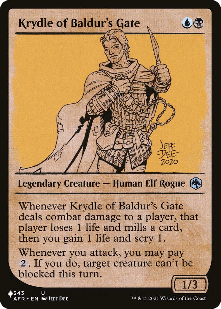 Krydle of Baldur's Gate (LIST-AFR-343) - The List: (Showcase)