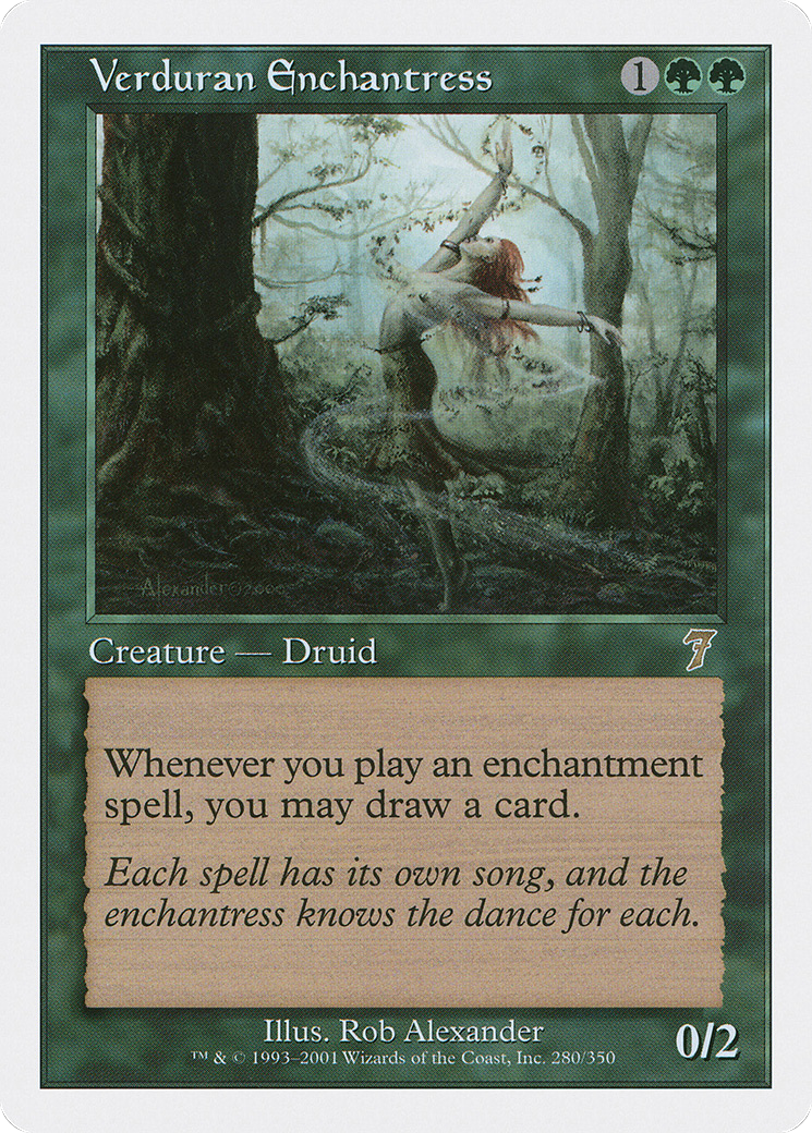 Verduran Enchantress (7ED-280) - Seventh Edition