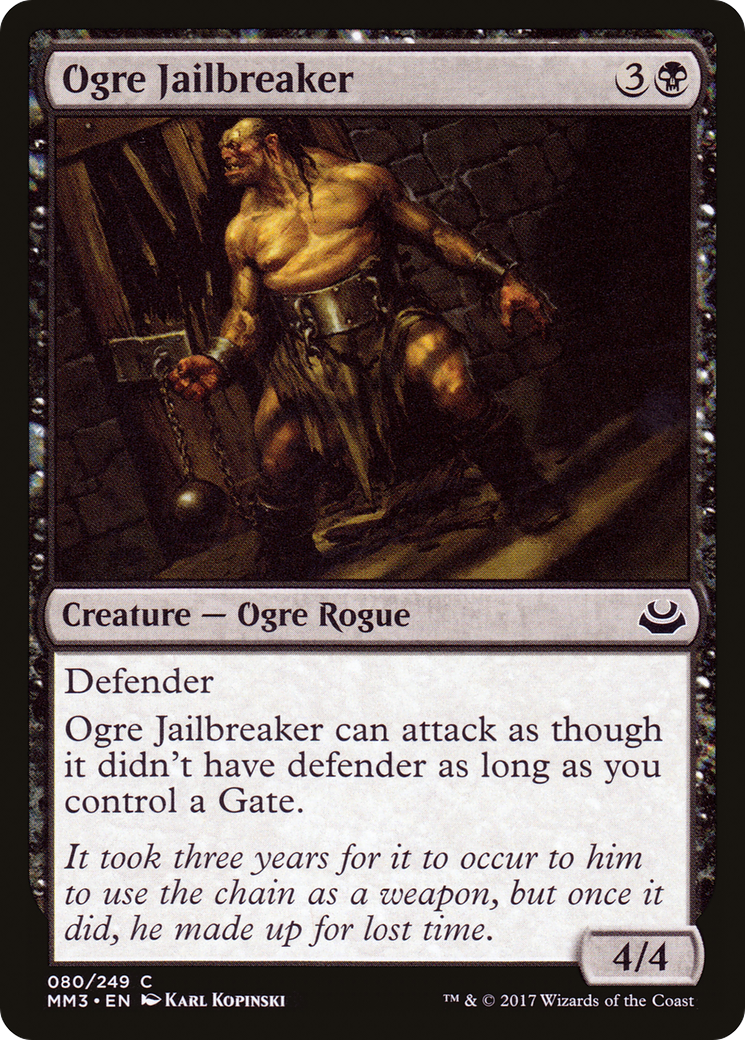Ogre Jailbreaker (MM3-080) - Modern Masters 2017 Foil