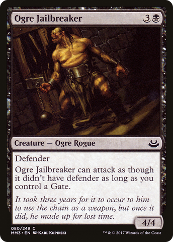 Ogre Jailbreaker (MM3-080) - Modern Masters 2017 Foil