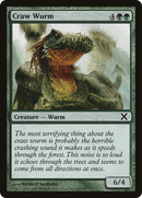 Craw Wurm (10E-257) - Tenth Edition Foil