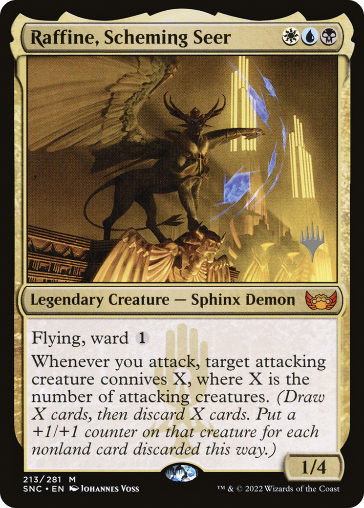Raffine, Scheming Seer (PPSNC-213P) - Streets of New Capenna Promos Foil