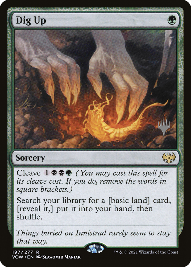 Dig Up (PPDMU-197P) - Innistrad: Crimson Vow Promos Foil