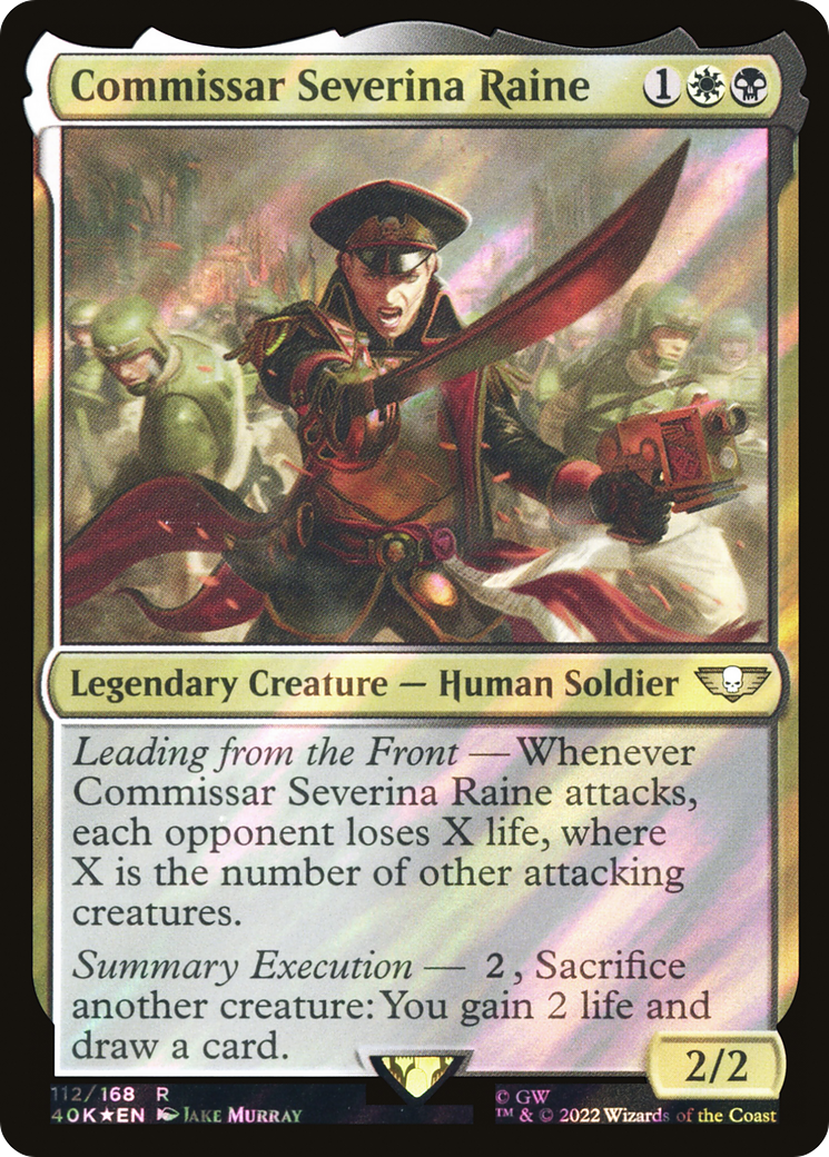 Commissar Severina Raine (40K-112★) - Warhammer 40,000 Commander Foil