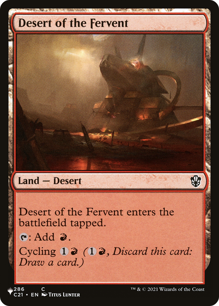 Desert of the Fervent (LIST-C21-286) - The List