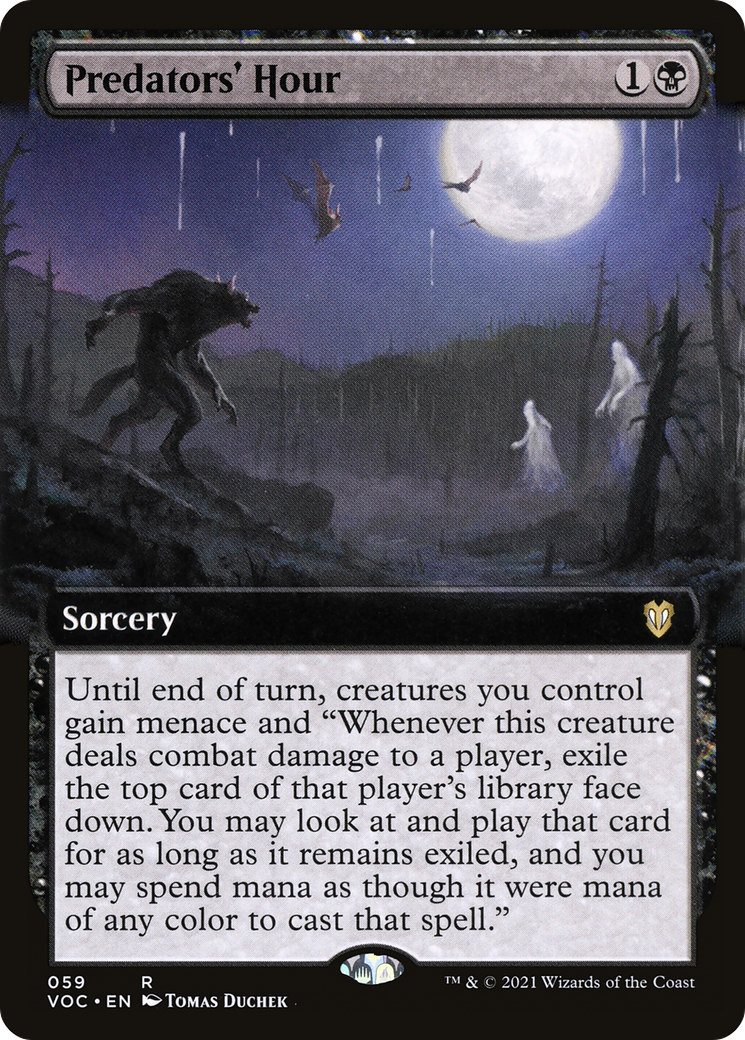 Predators' Hour (VOC-059) - Crimson Vow Commander: (Extended Art)
