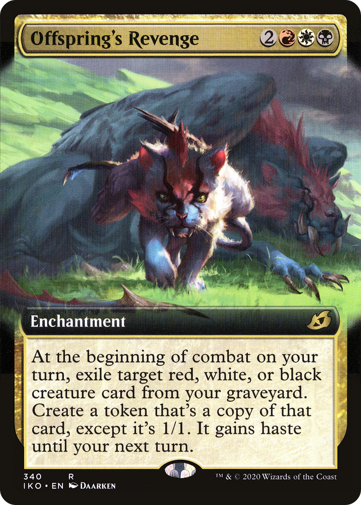 Offspring's Revenge (IKO-340) - Ikoria: Lair of Behemoths: (Extended Art) Foil