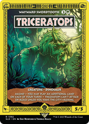 Wayward Swordtooth (SLD-1392) - Secret Lair Drop / Triceratops (Borderless)
