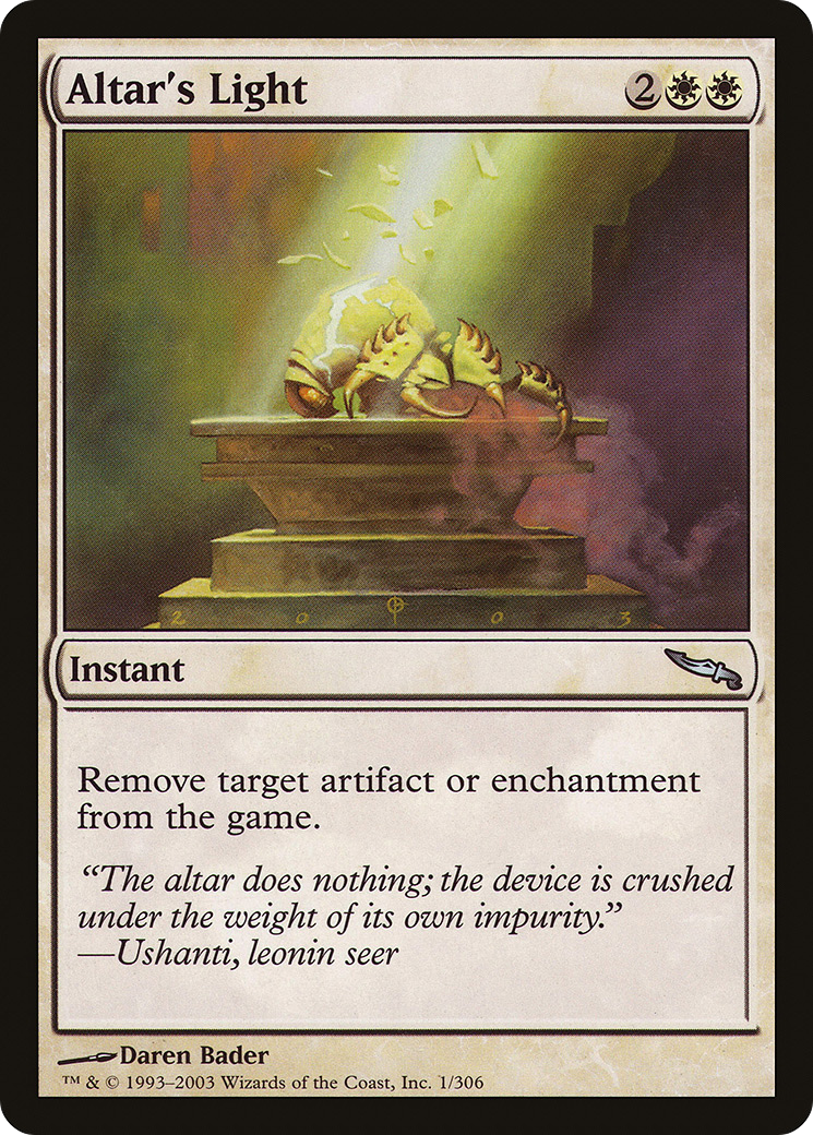 Altar's Light (MRD-001) - Mirrodin Foil