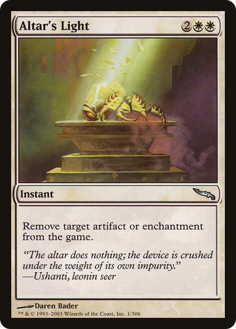 Altar's Light (MRD-001) - Mirrodin Foil