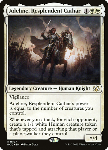Adeline, Resplendent Cathar (MOC-167) - March of the Machine Commander