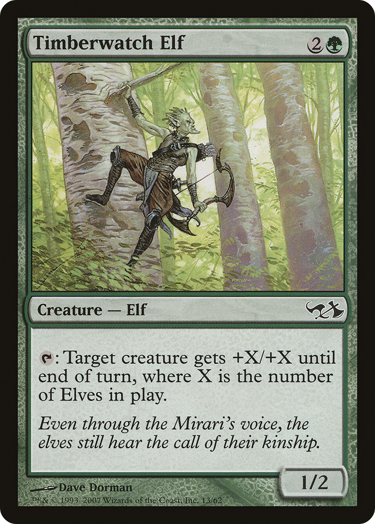 Timberwatch Elf (EVG-013) - Duel Decks: Elves vs. Goblins