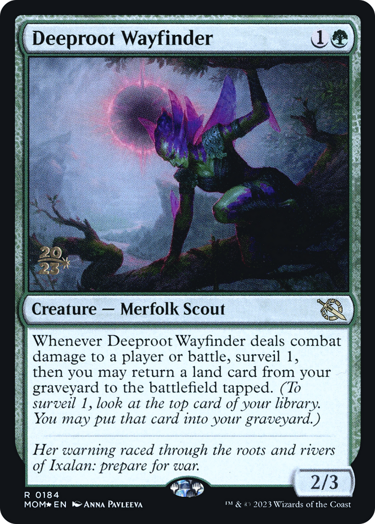 Deeproot Wayfinder (PRE-184S) - March of the Machine Promos Foil