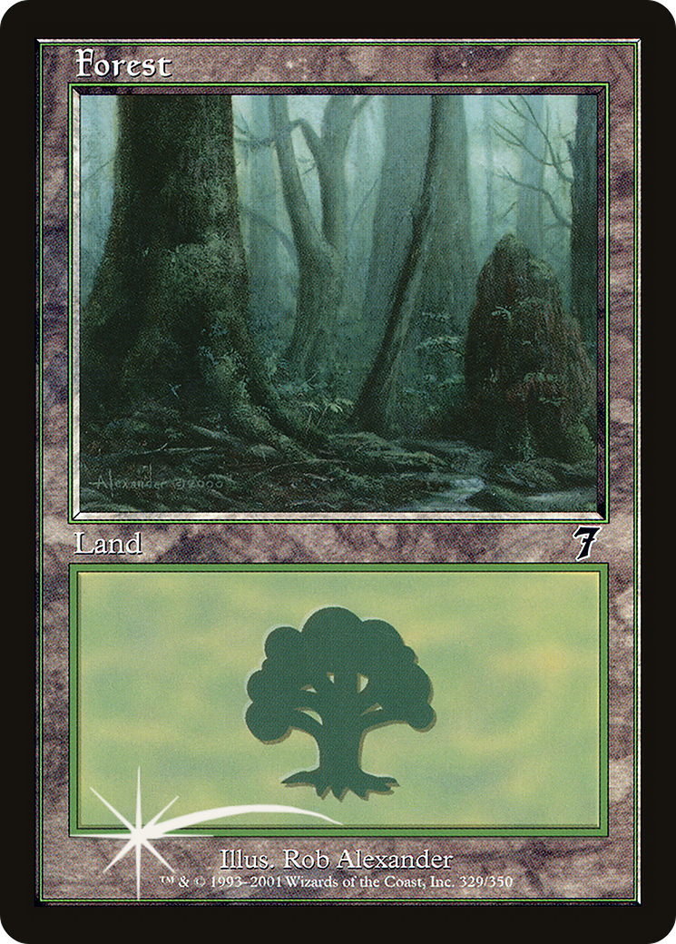 Forest (7ED-329★) - Seventh Edition Foil