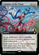 Calamity of the Titans (CMM-745) - Commander Masters: (Extended Art) Foil