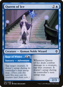 Queen of Ice // Rage of Winter (ELD-061) - Throne of Eldraine Foil