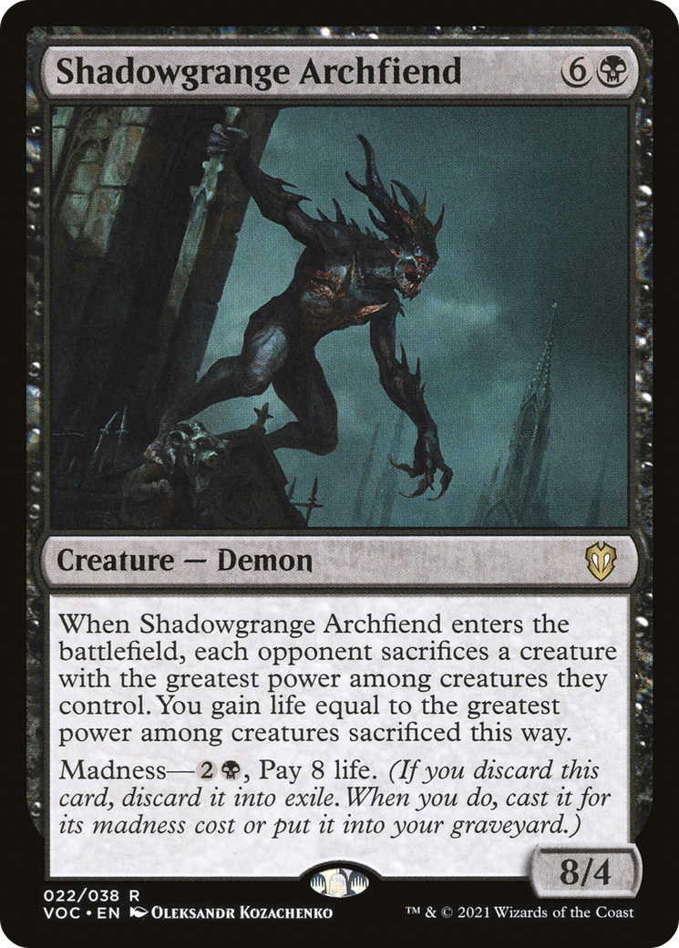 Shadowgrange Archfiend (VOC-022) - Crimson Vow Commander