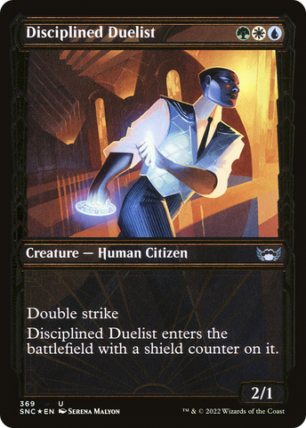 Disciplined Duelist (SNC-369) - Streets of New Capenna: (Showcase) Foil