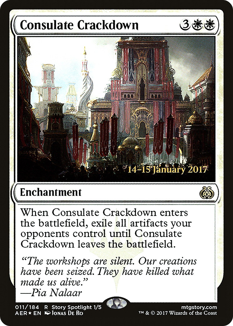 Consulate Crackdown (PRE-011) - Aether Revolt Promos Foil