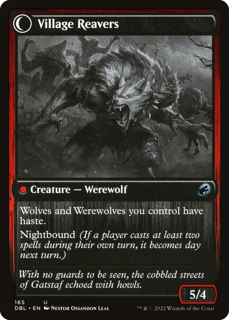 Village Watch // Village Reavers (DBL-165) - Innistrad: Double Feature: (Double Faced Transform)