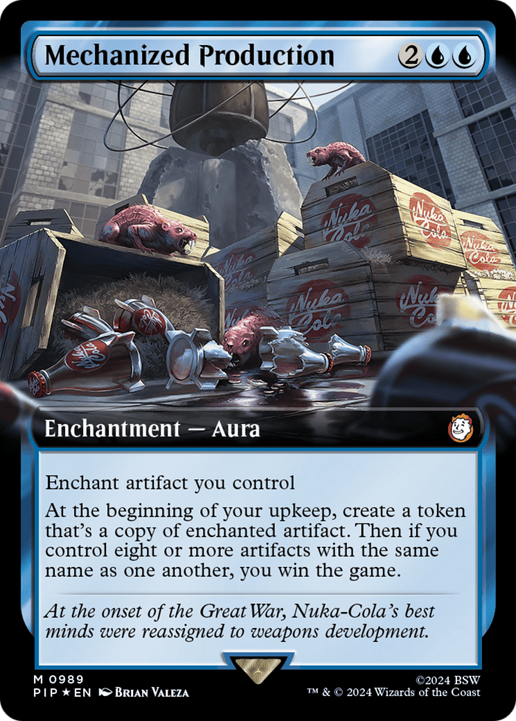 Mechanized Production (PIP-989) - Fallout: (Extended Art) Foil