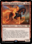 Calamity, Galloping Inferno (PPOTJ-116) - Outlaws of Thunder Junction Promos Foil