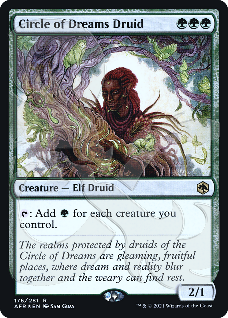 Circle of Dreams Druid (AFR&-176) - Adventures in the Forgotten Realms Promos Foil