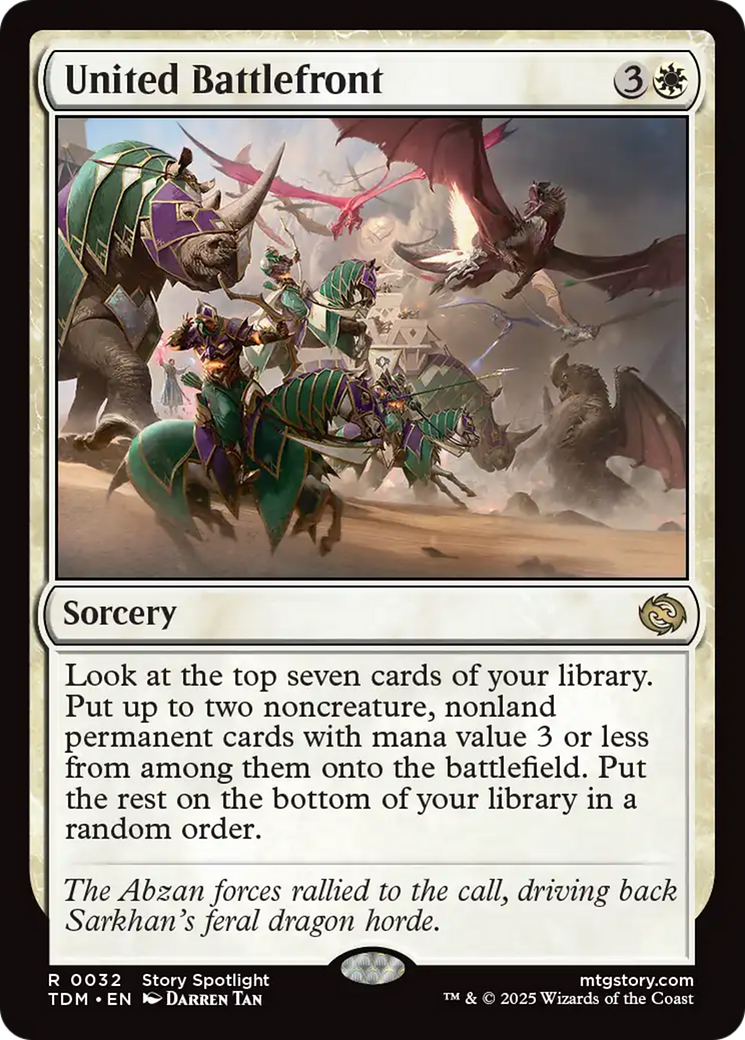 United Battlefront (TDM-032) - Tarkir: Dragonstorm Foil