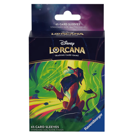 Disney Lorcana S6 Azurite Sea Sleeves: Scar, Vengeful Lion