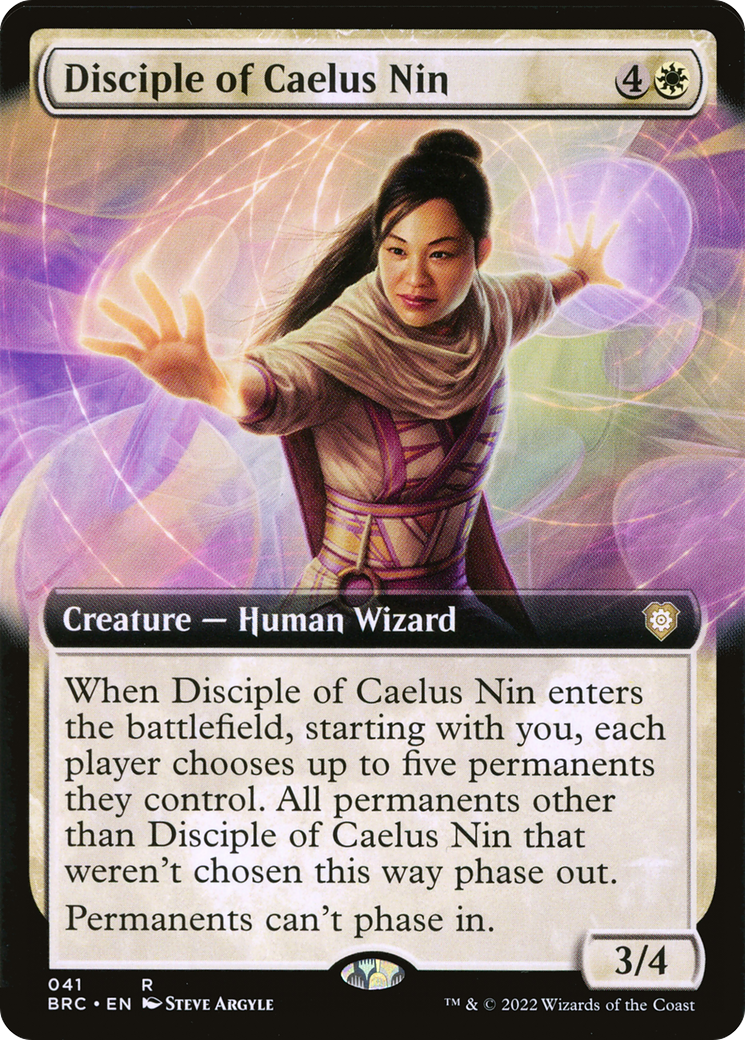 Disciple of Caelus Nin (BRC-041) - The Brothers' War Commander: (Extended Art) Foil